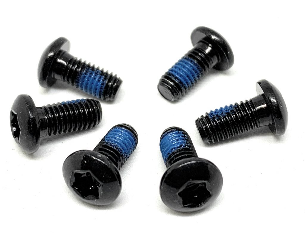 All Bicycle T Alloy Bolts Black M5 x 10mm pack of 6pcs Hardheaded Ram