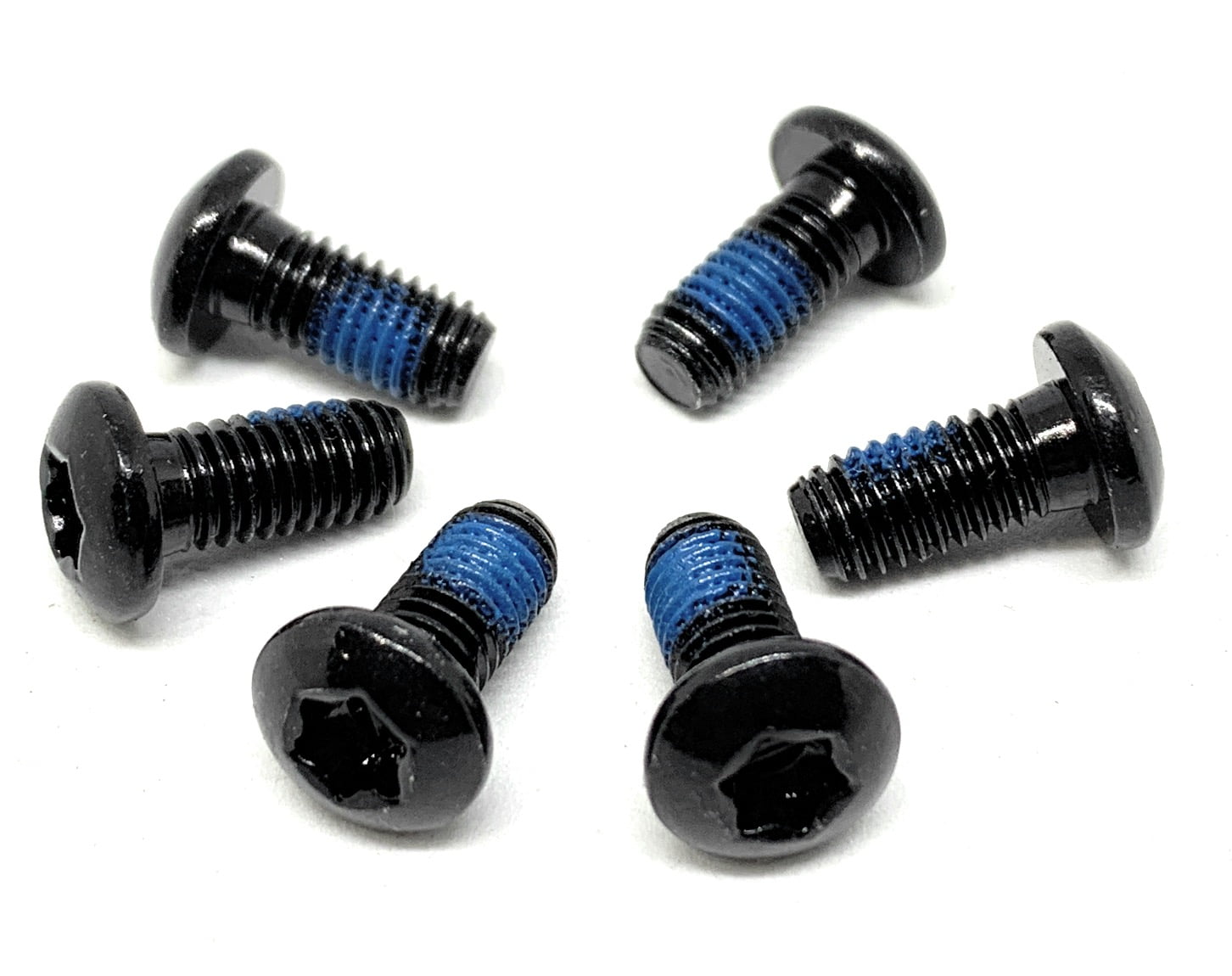 All Bicycle T Alloy Bolts Black M5 x 10mm pack of 6pcs - 2005black