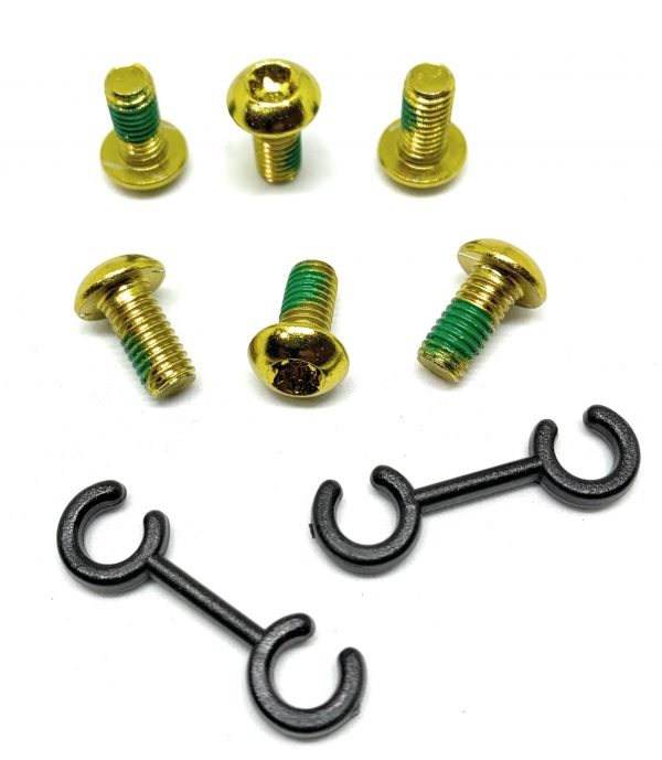Ti Alloy Bolts Yellow M5 x 10mm pack of 6pcs