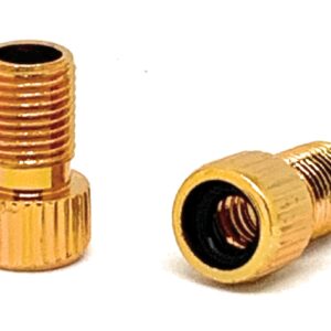 Hardheaded Ram 2 pcs Orange Presta valve adapter to Schrader to be used with pump or compressor
